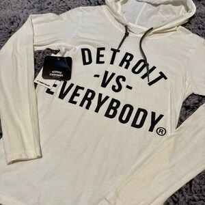 Cream Long Sleeve Hoodie